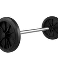 Garbage Can Wheels Replacement With Metal Hollow Shaft And Small Rubber Wheels 19.68 X 7.28 X 3.93 Inches Quiet Trash Can Pulley