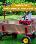 ✝️ 10" solid rubber tires and yellow wheels 4.10/3.50-4 (10 x 3.5) flat free tire with 5/8" bearings on garden cart