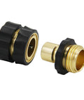 Heavy Duty Aluminum Garden Hose Quick Connect Set Featuring Four Male And Four Female Connectors With O Ring Washers For Leak Proof
