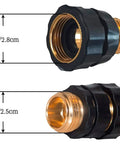 12 Piece 3/4 Inch Garden Hose Quick Connectors Set Aluminum Male And Female Quick Release Fittings With Rubber Washers