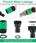 20 Piece Plastic Garden Hose Quick Connect Fittings Set With 12 Rubber Washers For Three Quarter Inch GHT Male And Female Connectors Durable Leak Free Snap On Quick Attach Hose System