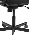 Side view of Extra Long Gas Lift Cylinder Replacement For Drafting Chairs And Bar Stools With 7.6 Inch Stroke, installed on office chair.