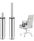 Gas Lift Cylinder Replacement For Office Chairs, 4 Inch Travel, Heavy Duty Class 4 Polished Steel, 450 Lb Capacity shown with chair.