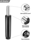 Heavy Duty 450 Lb Gas Lift Cylinder Replacement For Office Chairs Universal Fit Class 4 Hydraulic Piston With Smooth Action And Easy Install Now Dozyant detail view showing explosion-proof, stainless material, and easy installation points.