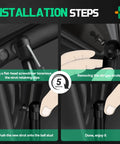 Installation steps for 36 Inch Gas Strut Replacement Set of 2 for Tonneau Covers Campers RV Beds Doors Hatches Storage Lids."