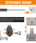 Drop Down Gas Struts,Gas Spring Hinge,for Cabinet and Desk Downward Flap Slowly Down,with 90 Degree, detachable design features