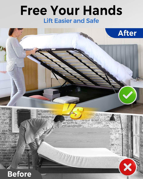 15 Inch 100 Lb Gas Struts With Brackets 2 Pack For RV Beds Hatches And Storage Lids Heavy Duty Hydraulic Lift Supports on bed