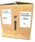 Box containing Gast 1023-101Q-SG608X Replacement Rotary Vane Septic Air Pump with label and shipping information visible