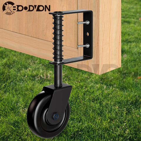4.3 Inch Heavy Duty Gate Caster With Bearing And Spring Loaded Gate Wheel, 360 Degree Rotation For Wooden Gates, Fences