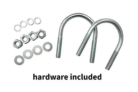 Heavy Duty Flat Free Spring Gate Caster With Universal Mount Eight Inch Wheel hardware including bolts and washers