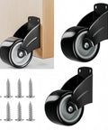 2 Pcs Gate Caster Wheels Replacement Anti Friction Gate Caster Anti Sag Door Bottom Support Wheels 2 Inch Silent Caster
