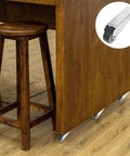 Gate Caster Wheels Replacement For Doors And Furniture Sinking Bottom Pulley Directional Wheel installed on wooden furniture