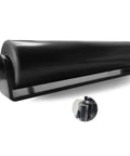 Side view of Slide Gate Guide Roller With C Post Welded Bracket Heavy Duty Sealed Ball Bearing Side Roller Assembly for hard sliding gates.