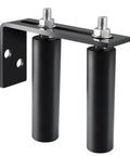 Slide Gate Guide Roller Assembly With Dual Nylon Rollers And L Post Bracket For Heavy Duty Gates And Fences Pack Of 2 UHMW Nylon Wheels