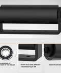 6 Inch Sliding Gate Guide Rollers 2 Pack with C Post Welded Bracket showing hard nylon rollers and sealed double ball bearings