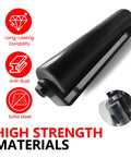 Slide Gate Guide Roller With C Post Welded Bracket Heavy Duty Sealed Ball Bearing Side Roller Assembly For Hard Sliding Gates 12 Inch Single Pack Durable UV Coated Construction For Long Lasting Gate Operation