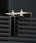 Sliding Gate Kit 6 Inch Gate Hardware With L Bracket Universal Adjustable Gate Rollers Heavy Duty Black Gate Guide Roller For Sliding Gates And Rolling Doors Rust Resistant Steel And Wear Resistant Nylon Bearings installed on gate