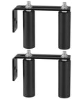 Slide Gate Guide Roller Assembly With Dual Nylon Rollers And L Post Bracket For Heavy Duty Gates And Fences Pack Of 2 UHMW Nylon Wheels