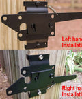 Built Tough Post Mount Gate Latch With Self Latching Fingertip Release for inward or outward gates with left and right hand installation