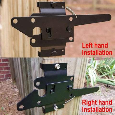 Built Tough Post Mount Gate Latch With Self Latching Fingertip Release for inward or outward gates with left and right hand installation