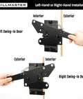 Heavy Duty Self Locking Gate Latch For Wooden Fences And Metal Gates Post Mount Automatic Gravity Door Latch With Fingertip Release
