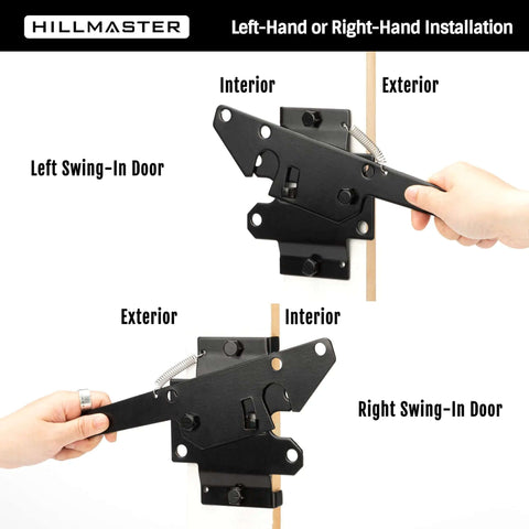 Heavy Duty Self Locking Gate Latch For Wooden Fences And Metal Gates Post Mount Automatic Gravity Door Latch With Fingertip Release
