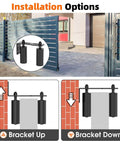 Sliding Gate Roller Guide Kit With Heavy Duty 6 Inch Adjustable Nylon Wheels And Rust Proof L Bracket for installation options