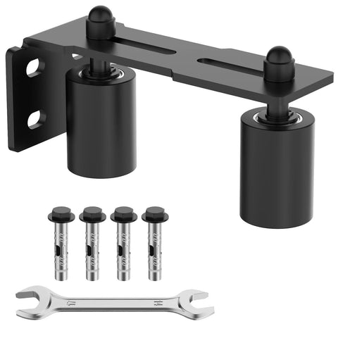 Heavy Duty Slide Gate Roller Guide With Steel L Rear Post Bracket And Adjustable Nylon Roller Rolling Gate Hardware Kit