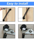 Installation steps for Heavy Duty 11 Inch Gate Spring Self Closing Black Steel Outdoor Gate Closer for Wooden and Vinyl Fences.