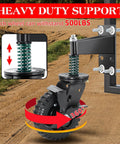 Two Pack 6 Inch Fence Gate Wheels With Brake For Metal Or Wood Gates Heavy Duty Gate Casters Sliding Hardware 500 Pound