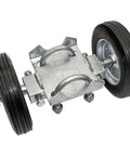 Rolling Gate Wheel Carrier 6 Inch For Chain Link Fences And Sliding Gates With 2 Hard Rubber Wheels Adjustable Carrier