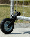 Heavy Duty Gate Wheel Caster Kit For Chain Link Fence Swing Gates Fits One And Five Eighths To Two Inch Gate Frames Black