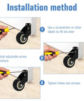 Installation guide for 4 Pack 2 Inch Gate Wheels For Wooden Gates With Side Mount Casters Anti Sag Door Bottom Support