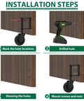Installation steps for 4.3 Inch Heavy Duty Gate Wheel With 360 Degree Rotation, Spring Loaded Shock Absorption Gate Caster