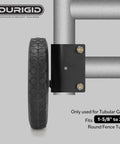 8 Inch Heavy Duty Gate Wheels For Metal Tube Gates And Fence Gates Side Mount Gate Wheel Helper With Sturdy Rubber Wheel And Metal Frame Rust Resistant To Prevent Sagging And Dragging On Outdoor Farm Gates Black 1 Pack