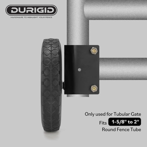 8 Inch Heavy Duty Gate Wheels For Metal Tube Gates And Fence Gates Side Mount Gate Wheel Helper With Sturdy Rubber Wheel And Metal Frame Rust Resistant To Prevent Sagging And Dragging On Outdoor Farm Gates Black 1 Pack