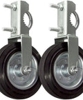 2 Pack Gate Wheel For Metal Swing Gate With 1-5/8 To 2 Inch Frames, Heavy Duty Fence Gate Wheel, Gate Helper Wheel, Gate Caster For Chain Link Fence, 800 Lb Capacity, Rust And Weatherproof, Solid Rubber And Galvanized Steel