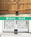 4.3 Inch Heavy Duty Gate Wheel with Spring Loaded Mechanism on wood and PVC garden fences, installed for stable gate support