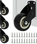 4 Pack 2 Inch Gate Wheels For Wooden Gates With Side Mount Casters Anti Sag Door Bottom Support Smooth Sliding