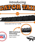 Gator Tail Leveling Shims For Grills And Smokers That Actually Work Stablelock Tech Plastic Wedges for outdoor use with measurements.