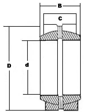 GE10ES Spherical Bushings Plain Bearing 10x19x9mm Spherical Bearings - VXB Ball Bearings