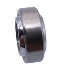Compact 12x22x10 mm spherical plain radial bearing GE12C side view showing self-aligning feature for shafts in small gearboxes