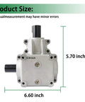 Deck Gear Box Assembly For Scag Turf Tiger Mower 482486 481516 Replacement showing dimensions 6.60x5.70 inches