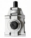 Top view of Gear Box Assembly Direct Fit For Scag Turf Tiger Mower Deck 482486 showing metal housing and shaft.