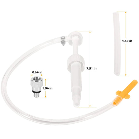Lower Unit Gear Lube Fill Pump Set with Metric Adapter for Used with 32 oz Quart Bottles, Compatible with All Mercury Mariner Outboards Sterndrive Outdrives Lower Units