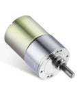 ✝️ Gear Motor 37 mm Shaft Size 1-Pack 12V 300Rpm Gear Motor for Rotary Equipment and Power Transmission, front angle view