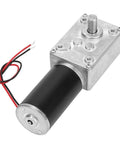 ✝️ Gear Motor 8 mm Shaft Size 1-Pack High Torsion Speed Reduce for Rotary Equipment shown with wires and strong housing