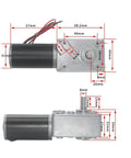 ✝️ Gear Motor 8 mm Shaft Size 1-Pack High Torsion Speed Reduce for Rotary Equipment and Power Transmission with size details