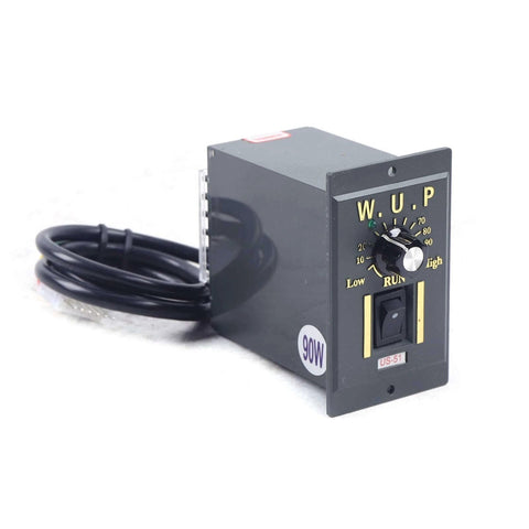 Speed controller for Electric Gear Motor 110V 90W 5K Electric Single-Phase High Torque AC Gear Reducer Motor, black with dial and switch