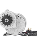 ✝️ Gear Motor 1-Pack Brushed Speed Reduction Motor for Rotary Equipment in industrial systems, featuring sturdy housing and black gear.